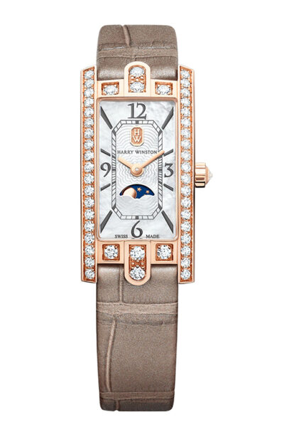 Harry Winston Avenue C Mini Moon Phase R.AVCQMP16RR001 – Price on request