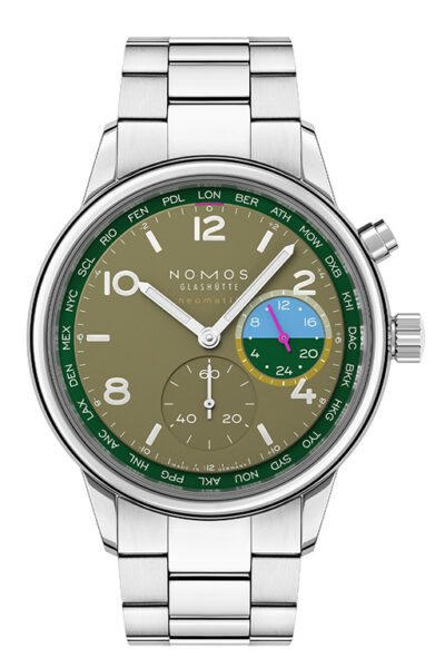 NOMOS Glashütte Club Sport neomatik Worldtimer Jungle R.790.S2